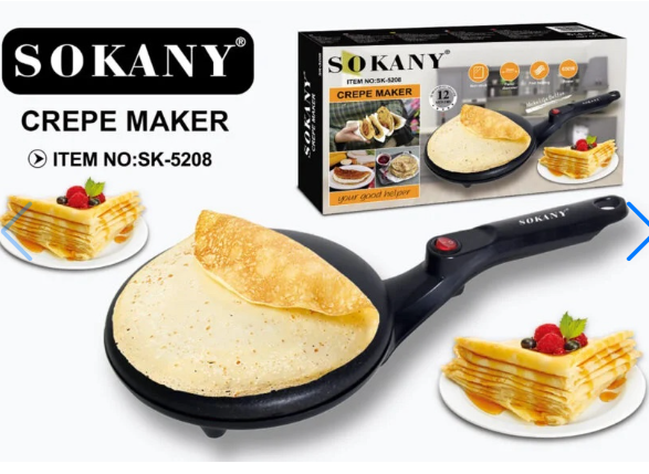MAQUINA PARA CREPES SOKANY 5208